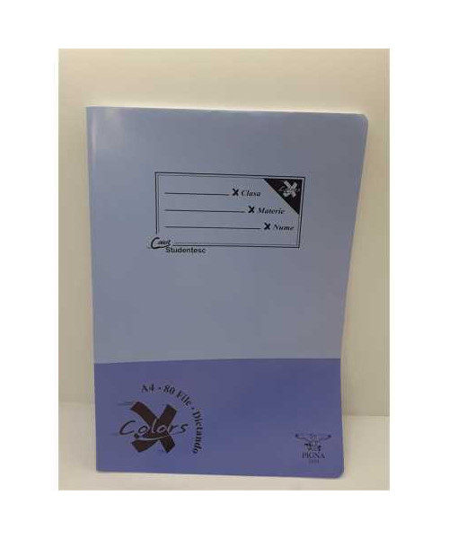 Caiet studentesc A4 dictando 80 file coperta indigo