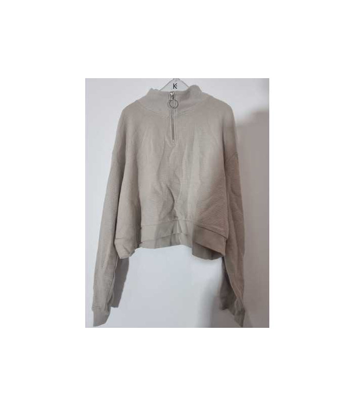 Bluza sport cu fermoar la piept H&M