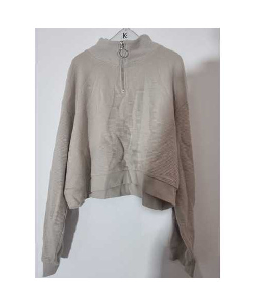Bluza sport cu fermoar la piept H&M