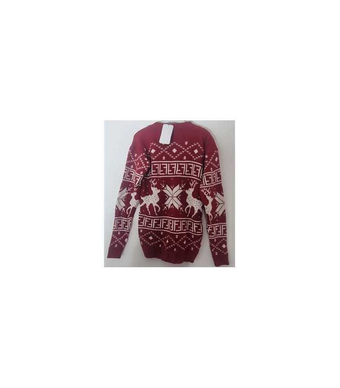 Pulover dama cu motive de Craciun marime 36