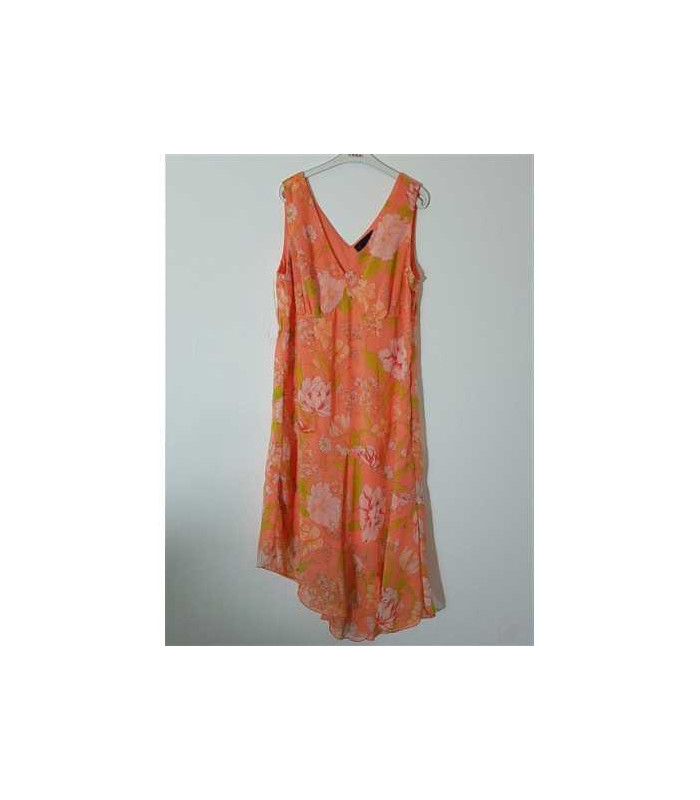 Rochita dama cu colt si imprimeu colorat