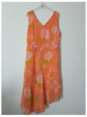 Rochita dama cu colt si imprimeu colorat 2