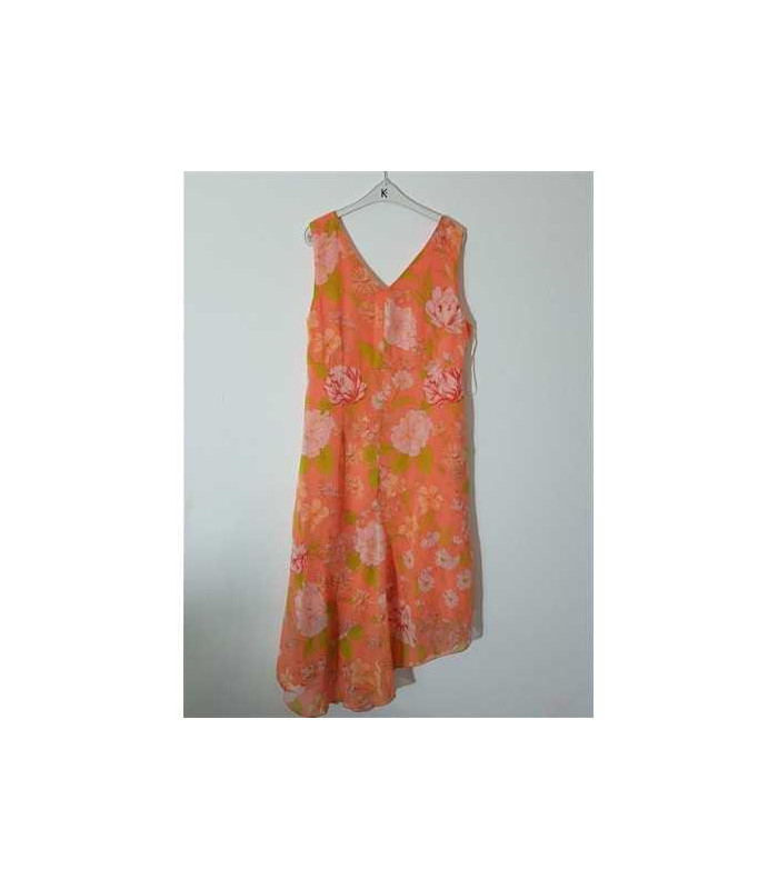 Rochita dama cu colt si imprimeu colorat