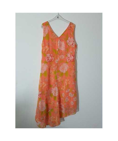 Rochita dama cu colt si imprimeu colorat