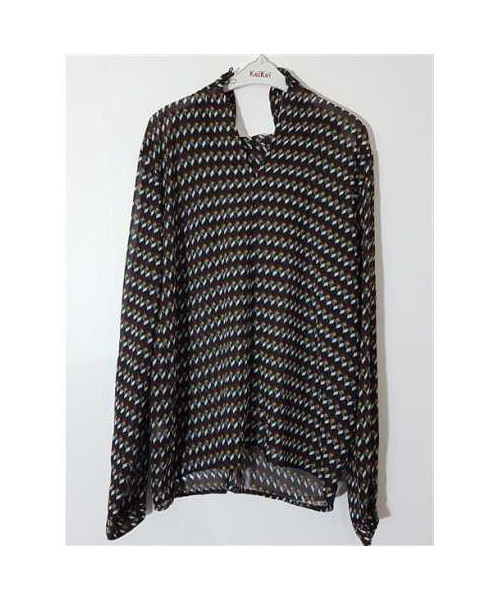 Bluzita dama racoroasa cu model colorat Koton