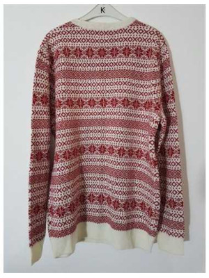 Pulover dama tricotat cu imprimeu catel  de Craciun C&A 2