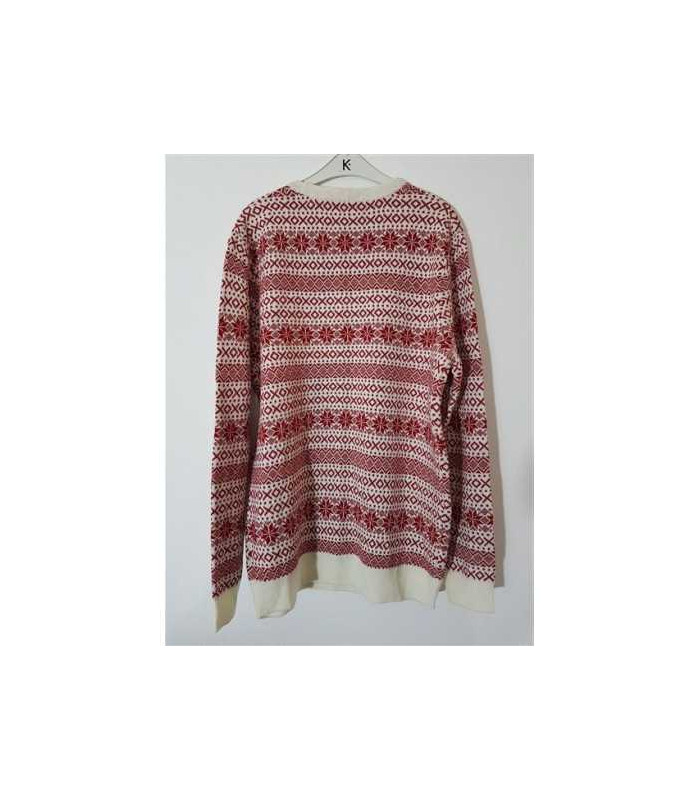 Pulover dama tricotat cu imprimeu catel  de Craciun C&A