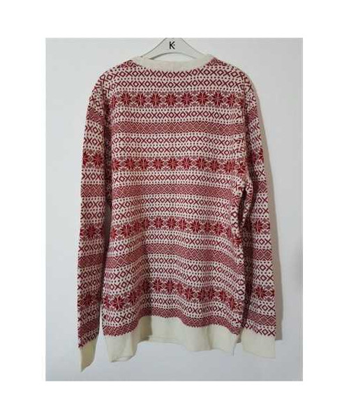 Pulover dama tricotat cu imprimeu catel  de Craciun C&A