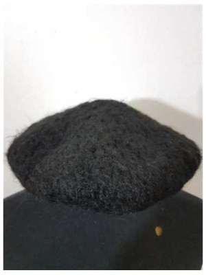 Basc dama tricotat culoare negru