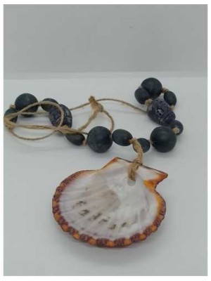 Colier dama handmade cu scoica 2