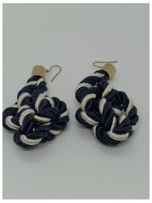 Cercei dama model din snur textil