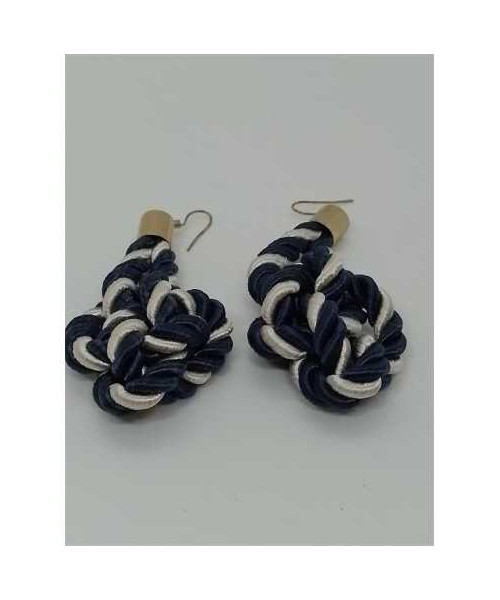 Cercei dama model din snur textil