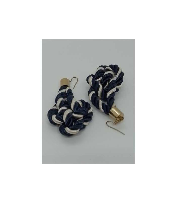Cercei dama model din snur textil