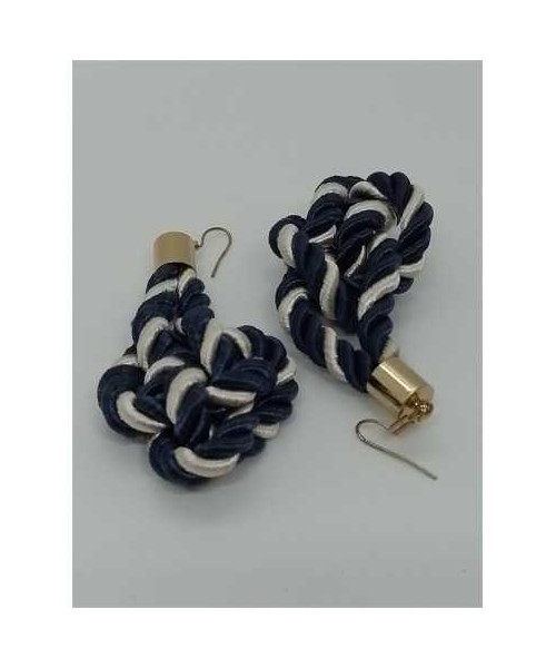 Cercei dama model din snur textil