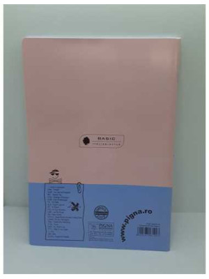 Caiet studentesc A4 dictando 80 file coperta roz 2