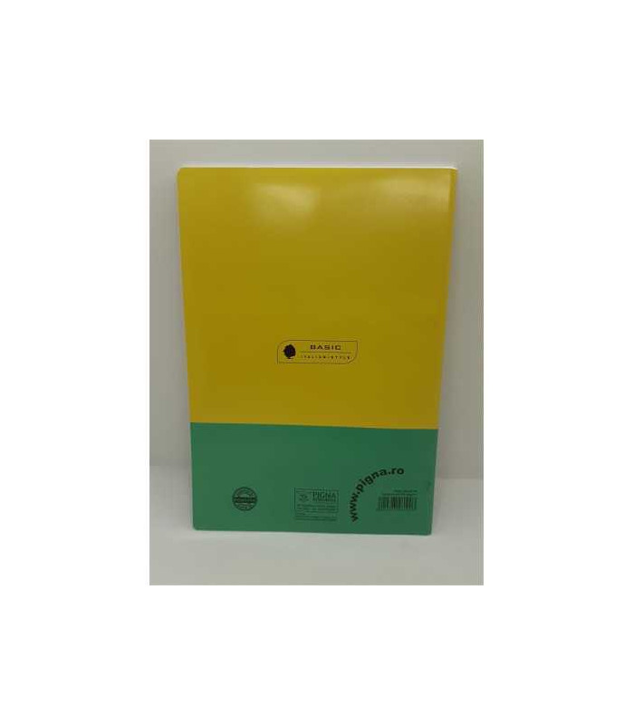 Caiet studentesc A4 dictando 80 file coperta verde si bleu