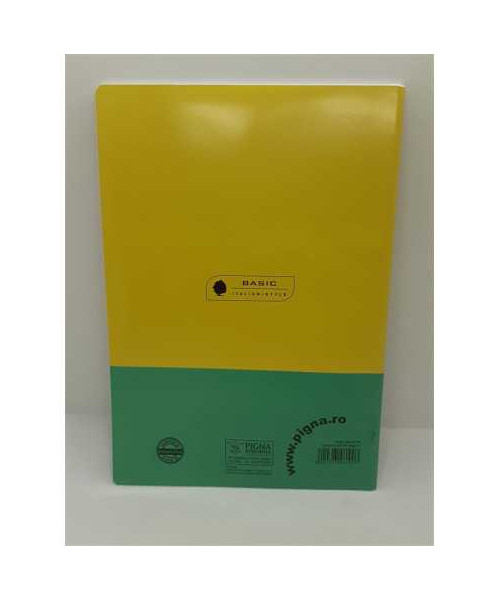 Caiet studentesc A4 dictando 80 file coperta verde si bleu