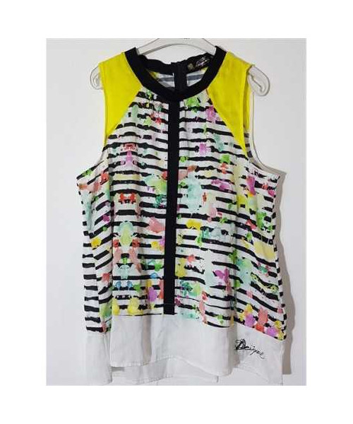 Bluza dama vaporoasa cu aspect multicolor Designal