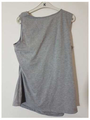 Bluza dama fara maneci cu detaliu la piept Esmara 2