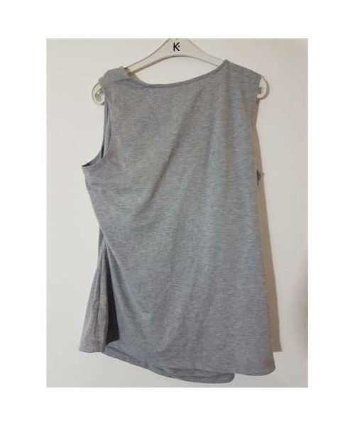 Bluza dama fara maneci cu detaliu la piept Esmara