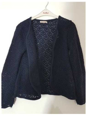 Cardigan pentru copii model tricotat cu gaurele Six for kids