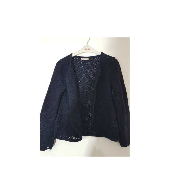 Cardigan pentru copii model tricotat cu gaurele Six for kids