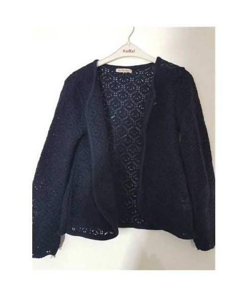 Cardigan pentru copii model tricotat cu gaurele Six for kids