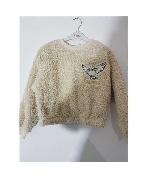 Bluzita pufoasa cu imprimeu o bufnita H&M