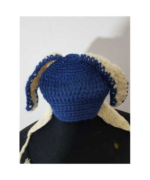 Caciula tricotata pentru copii model cu urechi si snur