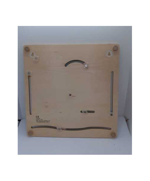 Calendar Jucarie Lemn cu Ceas si Meteo in Franceza