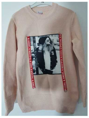 Pulover tricotat pentru fetite cu imprimeu multicolor Taskids