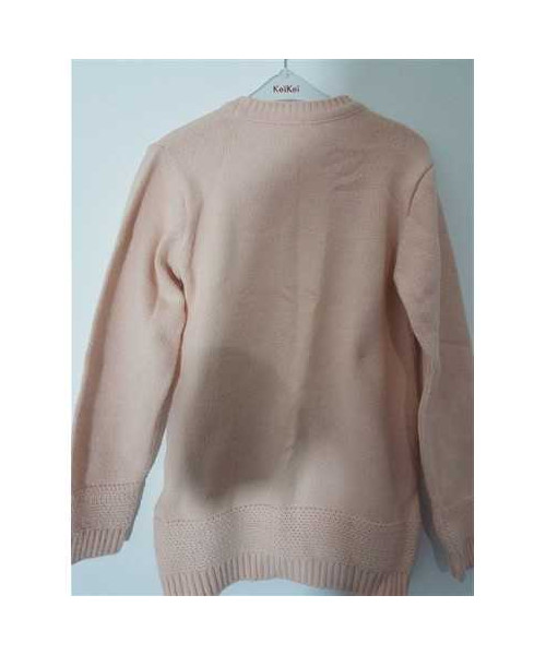 Pulover tricotat pentru fetite cu imprimeu multicolor Taskids