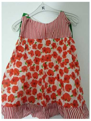 Rochita de vara cu print floral multicolor