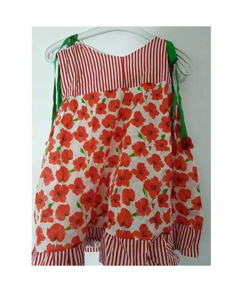 Rochita de vara cu print floral multicolor