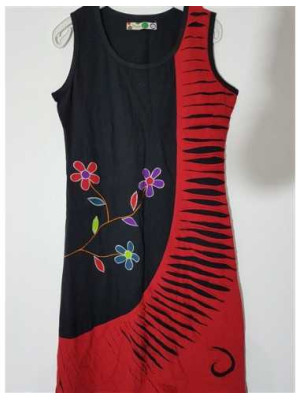 Rochita de vara cu model si print floral multicolor