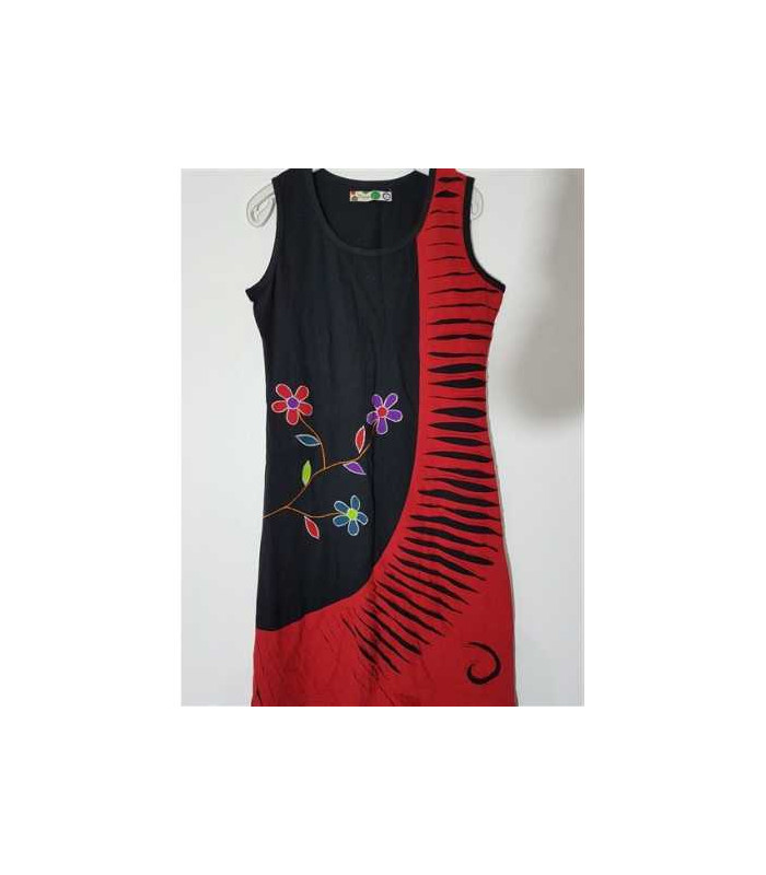 Rochita de vara cu model si print floral multicolor