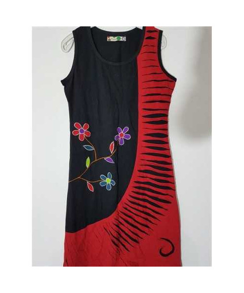 Rochita de vara cu model si print floral multicolor