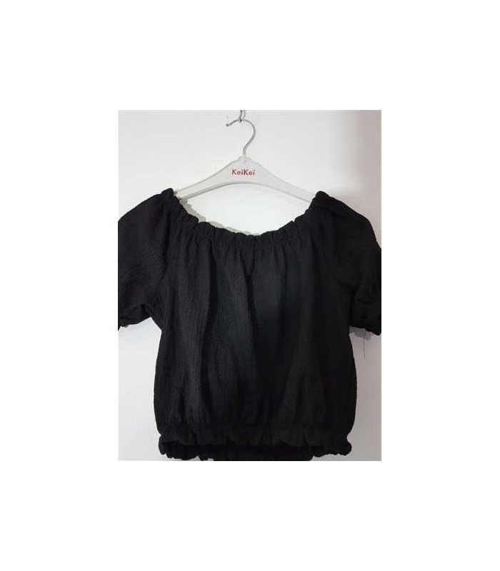 Top dama cu maneci scurte model Uni DIVIDED