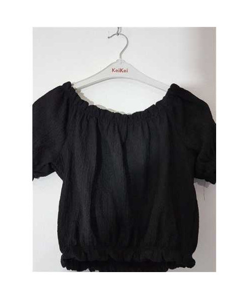 Top dama cu maneci scurte model Uni DIVIDED