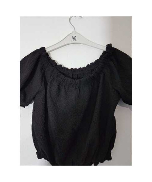 Top dama cu maneci scurte model Uni DIVIDED