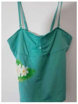 Costum de baie din 2 piese cu print floral colorat LBVYR