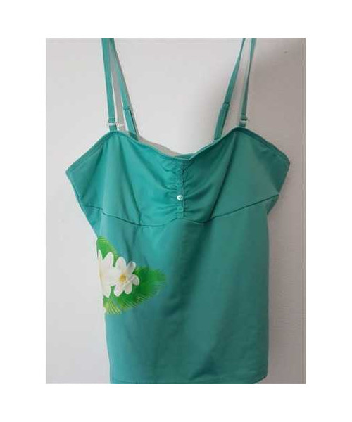 Costum de baie din 2 piese cu print floral colorat LBVYR