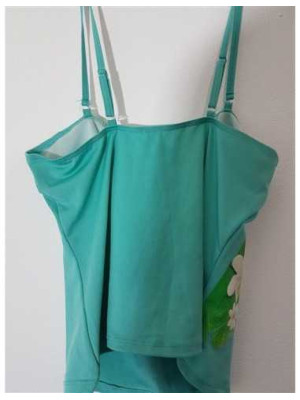 Costum de baie din 2 piese cu print floral colorat LBVYR 2