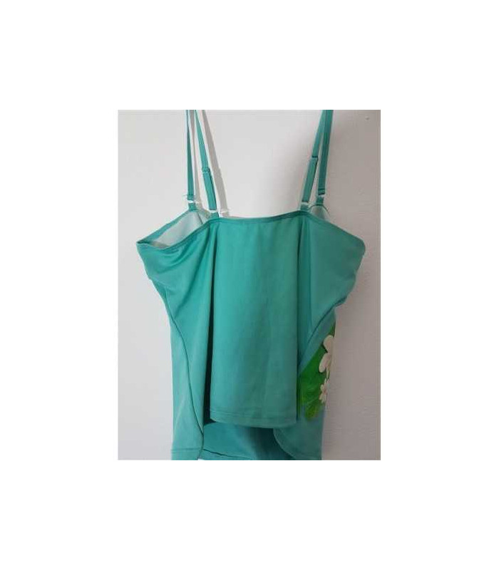 Costum de baie din 2 piese cu print floral colorat LBVYR