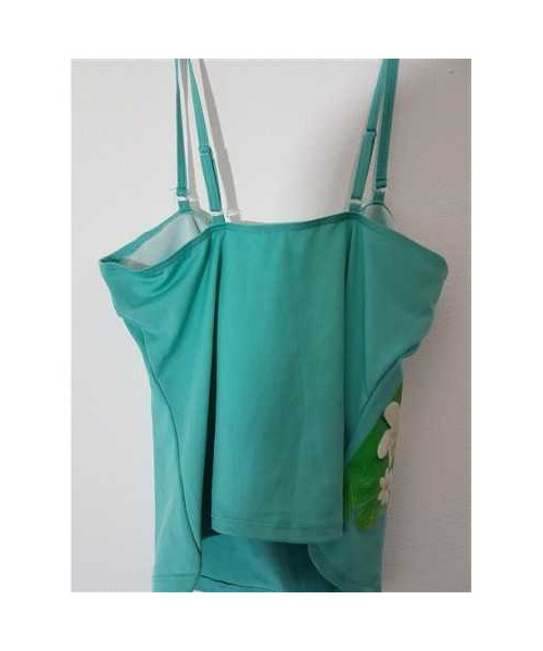 Costum de baie din 2 piese cu print floral colorat LBVYR