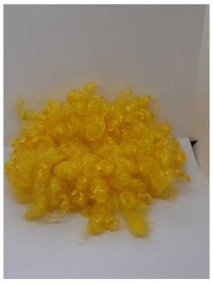 Peruca pentru carnaval culoare galben