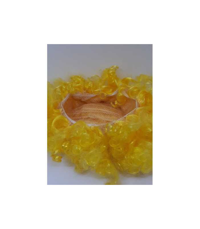 Peruca pentru carnaval culoare galben