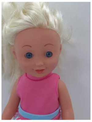 Papusa cu parul blond 26 cm 2