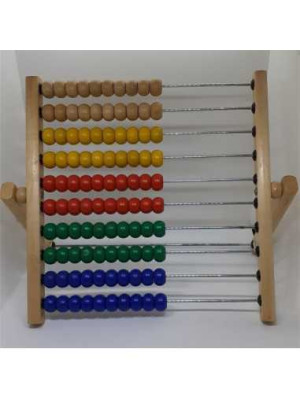 Numaratoare din lemn cu bile colorate 100 bile 2