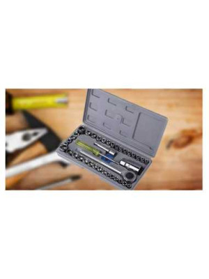 Set complet capete tubulare si cheie 40 piese 2